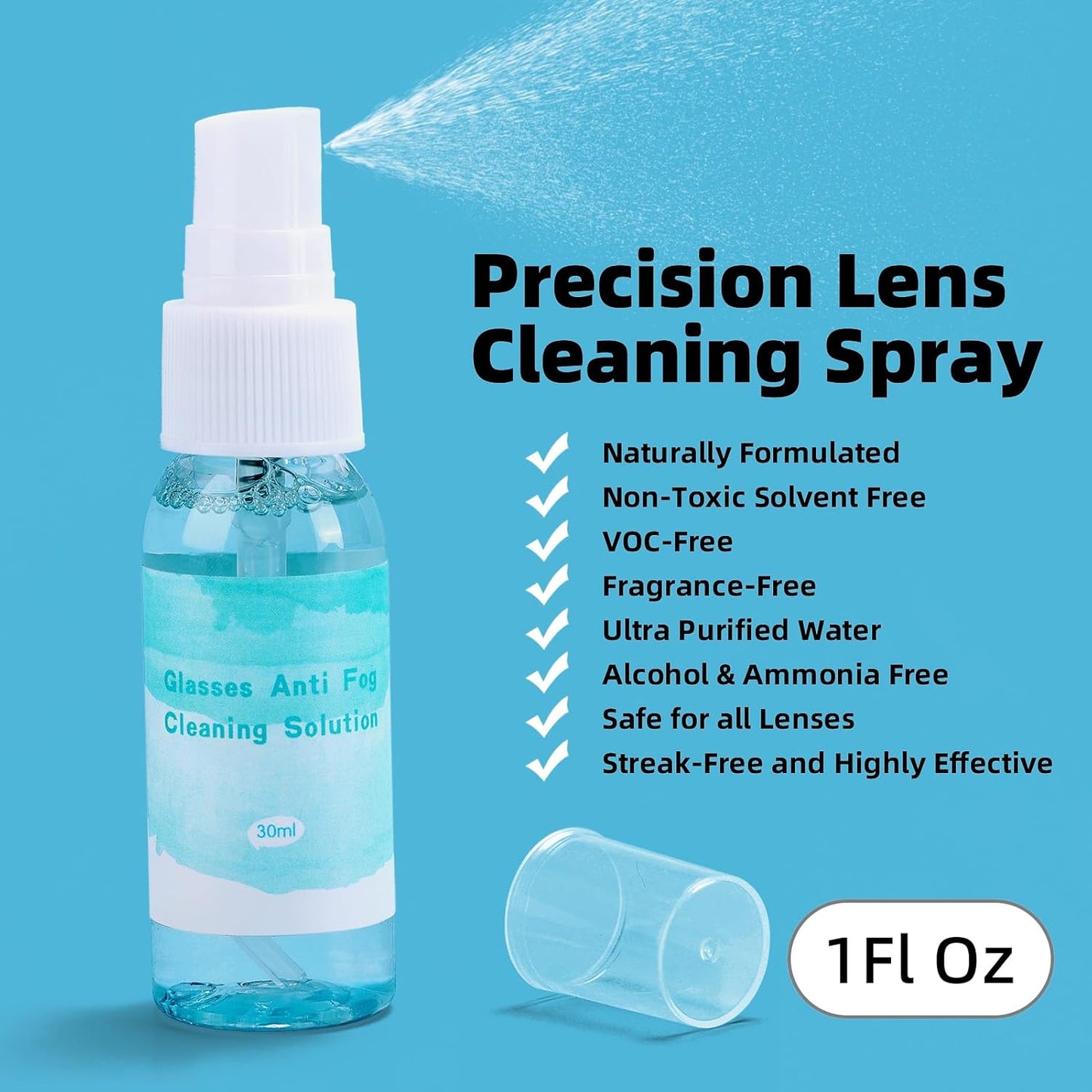 Glasses Cleaner Kit Anti Fog Eye Glass Cleaners Spray