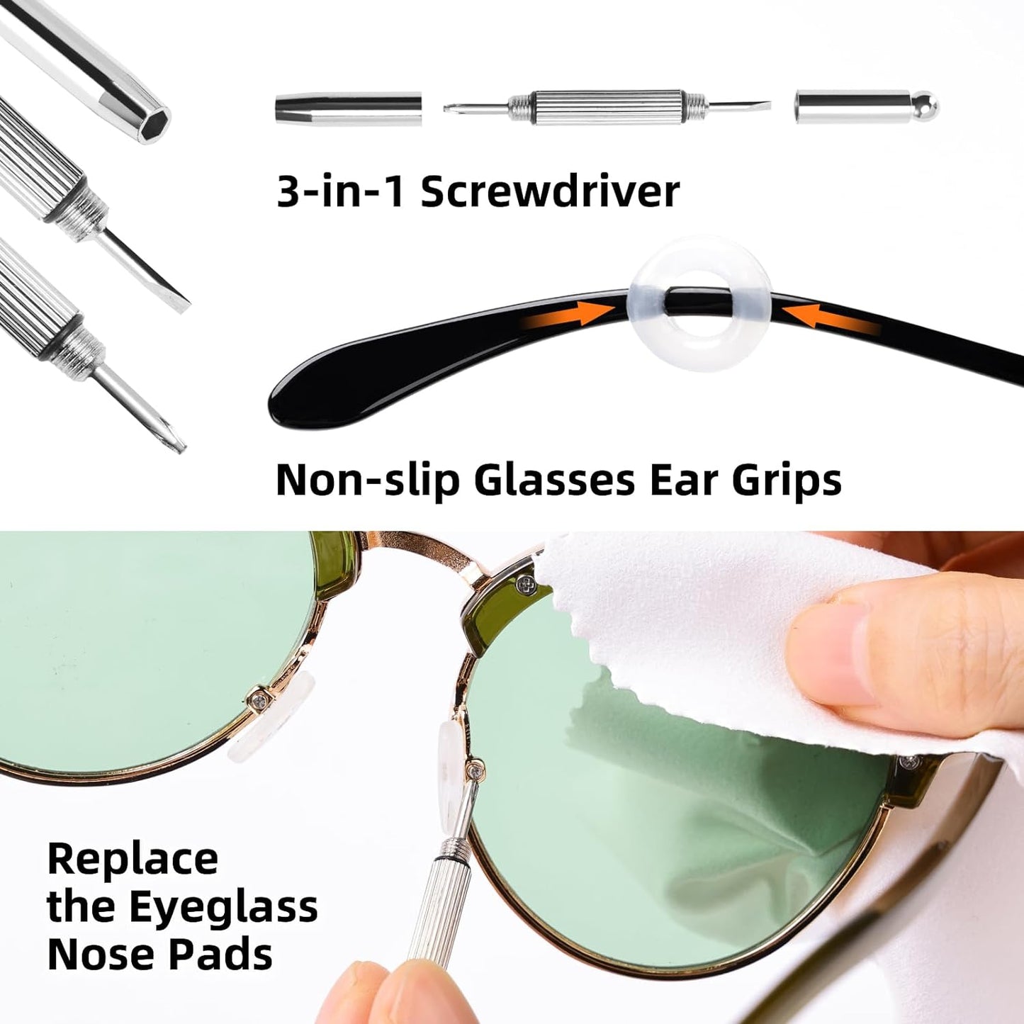 Glasses Cleaning Kit with Anti Fog Spray