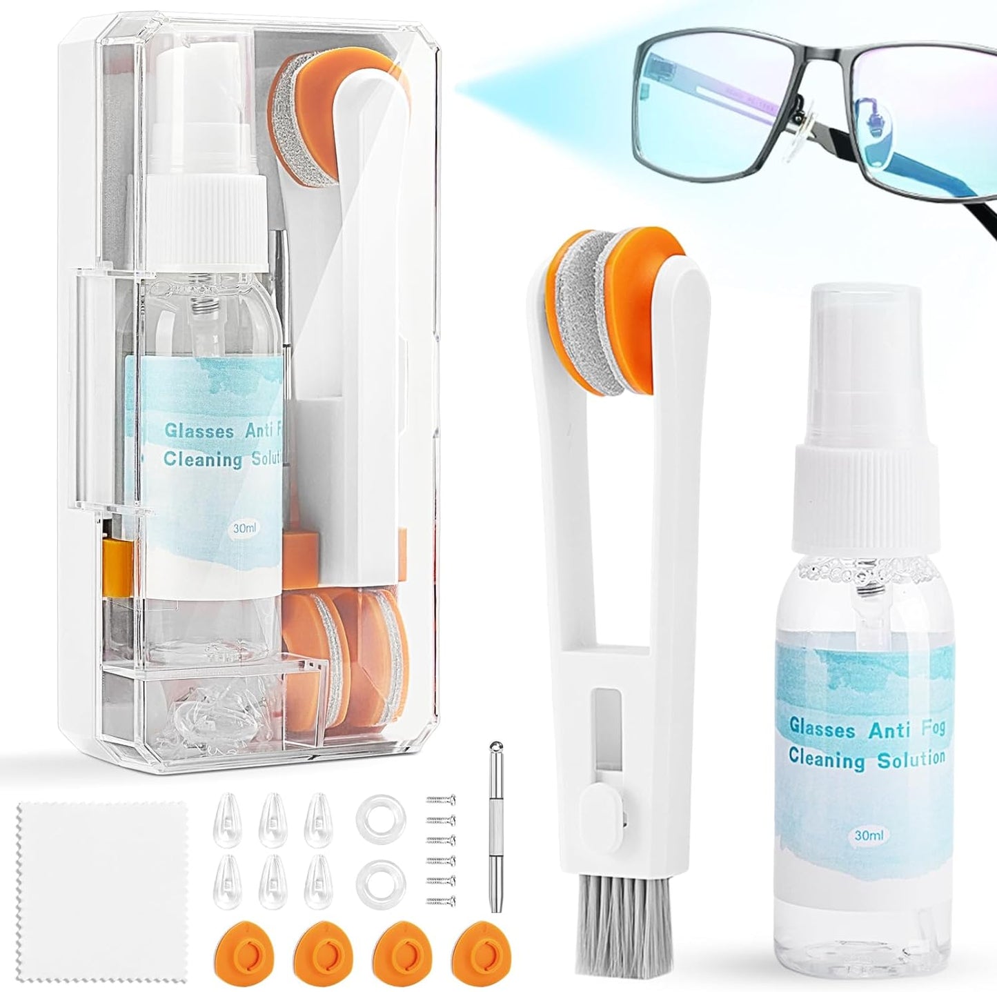 Glasses Cleaning Kit with Anti Fog Spray