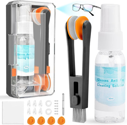 Glasses Cleaning Kit with Anti Fog Spray